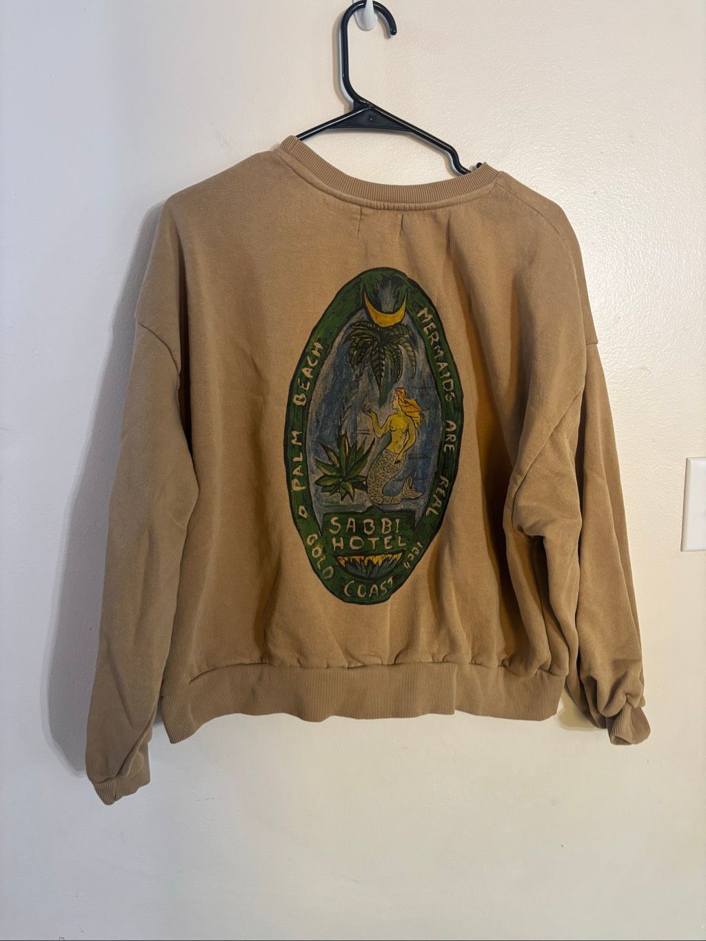 Nwot Sabbi The Cali Jumper Mermaid Crewneck Oversized Sweatshirt Women's Xs — image 2 of 8